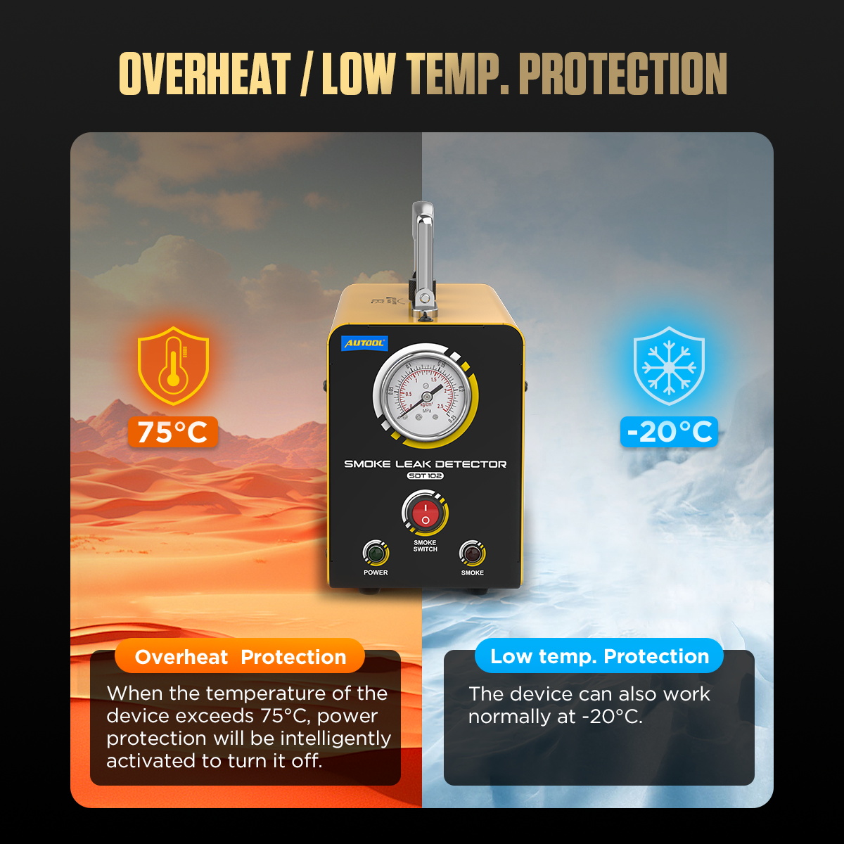 AUTOOL SDT102 Automotive Rookm - Smoke Leak Detector recensie en prijs