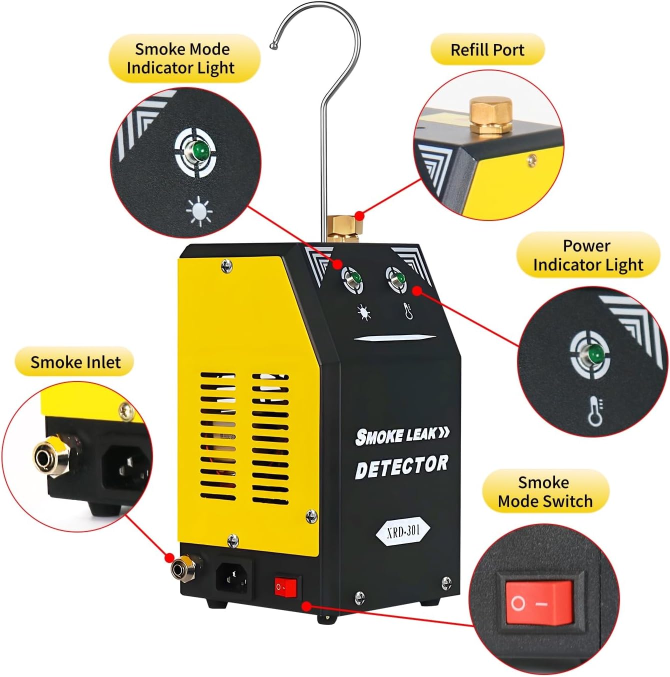 Rookgenerator, olie rookpijp g - Smoke Leak Detector recensie en prijs